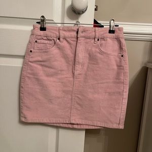 Garage Pink Corduroy Skirt